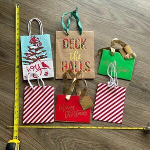 6 Christmas Gift Bags  $15